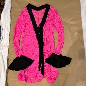 Hit pink sexy robe